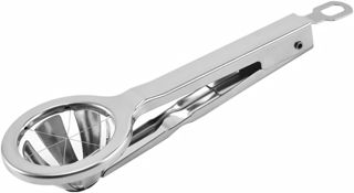 Praktischer Eierschneider aus Edelstahl, Handlich, Silber