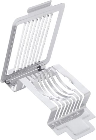 Eierschneider Silber aus Edelstahl, für Eier und Kiwi