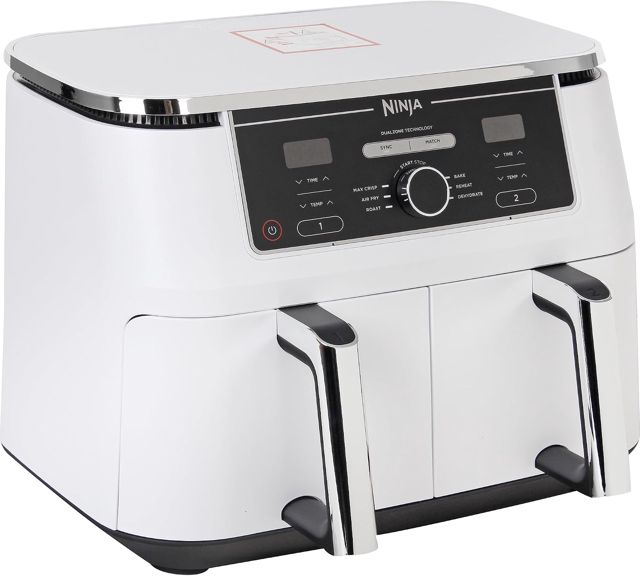 Ninja AF400EUWH MAX Foodi Dual Zone Heißluftfritteu weiß