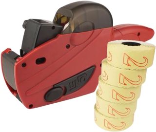 Preisauszeichner-Set UNO C6 7500 Etiketten weiß ablösbar