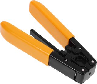 Glasfaser Abisolierer aus Stahl mit Orangefarbenem Pu Griff