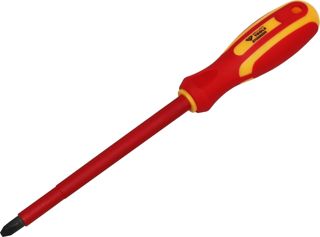 BRILLIANT TOOLS BT068009 VDE Schraubendreher PH Phillips PH3 x 15 0 mm [Powered by KS TOOLS]