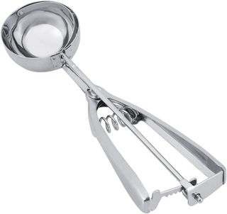 Tbest Edelstahl-Eisportionierer mit 6 Cm Melonenschaufel, Ergonomischer Griff für Zuhause, Restaurant, Salon, Rostfrei, Leicht zu Reinigen (4CM)