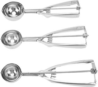 Kekslöffel Set 3-teilig, Eisportionierer aus 304 Edelstahl mit