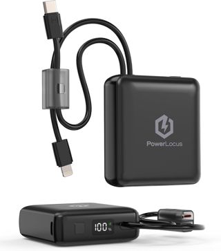 PowerLocus Power Bank mit Kabels, PD 20W USB C, 10000mAh Schnellladen