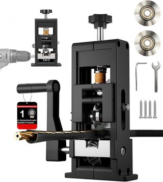 Kabelschälmaschine für 1–25 mm Kabel – Abisolierer Maschine mit Handkurbel & Bohrer kompatibel – Abisoliermaschine, Kabelschäler, Kabelentmantler aus Stahl/ABS – Abisolierzange mit Ersatzblatt
