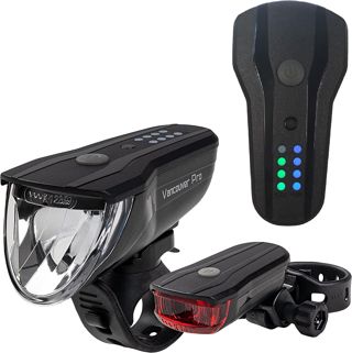 Büchel Fahrradlicht - Vancouver Pro I StVZO zugelassenes aufladbar I 70/30/15 LUX Leuchstärke, bis zu 8,5h Akkulaufzeit