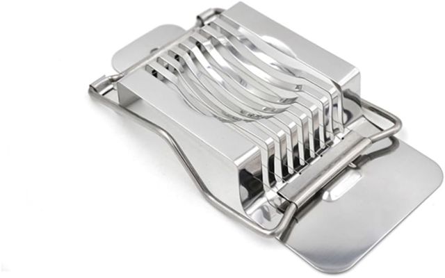 VICASKY Eierschneider Aus Edelstahl Mit Schneidedrähten Käseschneider Und Obstschneider Vielseitig Einsetzbar Für Gekochte Eier Champignons Fleisch Und Käse