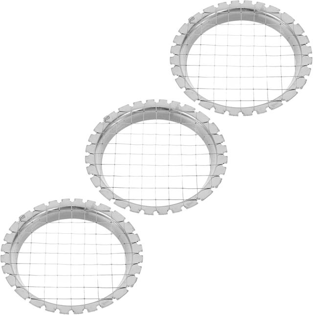 3 Stück Eierschneider aus Edelstahl, Manuell, Silber