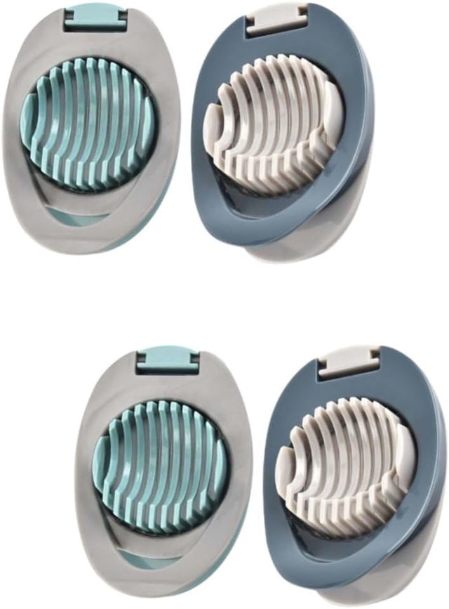 MAGICLULU 2 Sätze Eierschneider Bindestrich Cutter Eigelbtrenner Separator Pochiert Eierschneidwerkzeug Eierteiler Eierabscheider Wiederverwendbar 2 Stück * 2