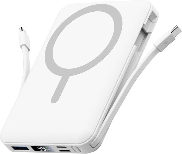 Powerbank für MagSafe, 10000mAh Magnetische Powerbank iPhone