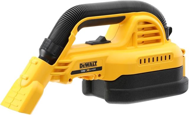 DEWALT Akku-Handsauger/Handsauggerät DCV517N (18 Volt, Hepa-Hochleistungsfilter, ergonomisch gummierter Griff, ausziehbarer Saugschlauch, entleerbarer Staubbehälter mit 1.9 l Fassungsvermögen)