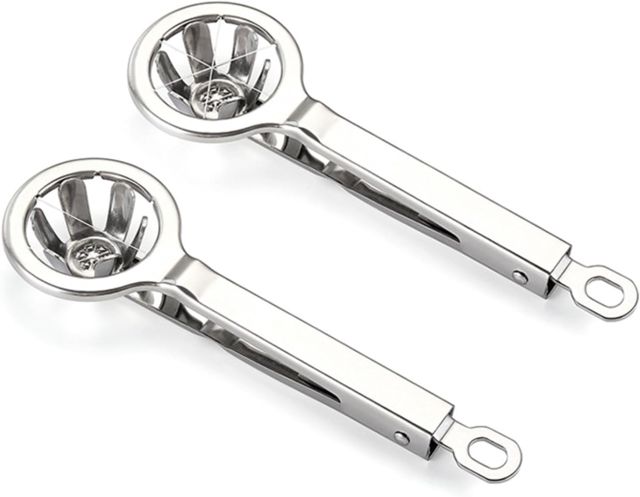 Eierschneider, 304 Edelstahl, Küchenhelfer mit 6 Drähten, 2 Stück