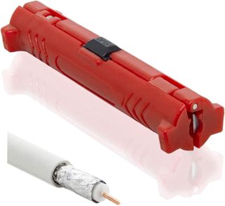 PremiumX Abisolierer XCon CS-10 Universal Kabel Abisolier-Werkzeug Netzwerkkabel Koaxialkabel Kabelwerkzeug SAT Entmanteler