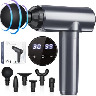 Mini Massagepistole, Tiefengewebe Massage Gun, 30 Geschwindigkeiten | Tragbares Massagegerät, LCD-Touchscreen, Massage Pistole zur Muskelkater und Steifheit