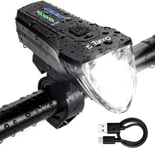 Fahrradlicht Vorne StVZO, Osram LED mit Auto-Sensor 4 Leuchtmodi