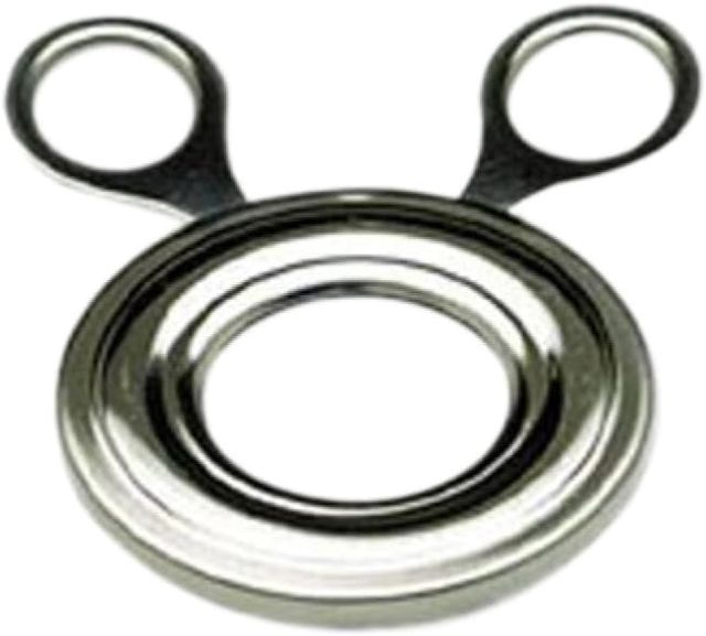 Eierschneider aus Edelstahl, mit Griff, Silber für Frühstückseier