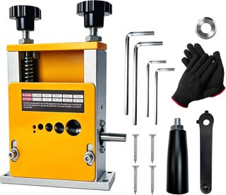 Kabelabisoliermaschine, Kabel Abisolierer Maschine für 3-17 mm Kabel mit 6 Kanälen und 5 Klingen Manuelle Kabel Abisoliermaschine für Abisolierwerkzeug Kupferdraht Recycling