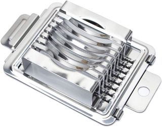 Ei Slicer,Eierschneider Heavy Duty Slicer,Hochleistungs-Eierschneider Multifunktions-Splitter Slicer Edelstahldraht Ei Slicer Pilz Tomaten Schneiden Ei Slicer Eierteiler für runde Silber