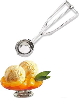 Edelstahl Eisportionierer mit Auslöser für Obst, Eiscreme, Plätzchen, Kartoffelpüree (4cm)