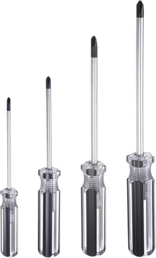 QUARKZMAN 4 Stück Magnetische Y-Spitze Schraubendreher Y3 Y4 Y5 Y6 Schwarz