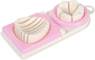 Praktischer Eierschneider für Küche, Rostfrei, Rosa