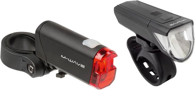 Fahrrad Lampenset, LED, 30/15 Lux, StVZO, Atlas K51 von M-WAVE