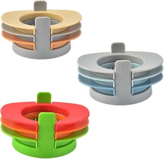 3-in-1 Eierschneider aus Edelstahl mit Silikon, Kompakt
