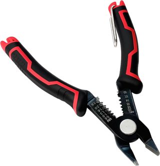 3-in-1 Seitenschneider Elektronik Klein, Elektronik Seitenschneider Schräg, Abisolierzange und Wire Stripper für 20 10 AWG Kabel, Anti-Rutsch-Griff, Versteckte Feder, Kabel Abisolierer für Platinen