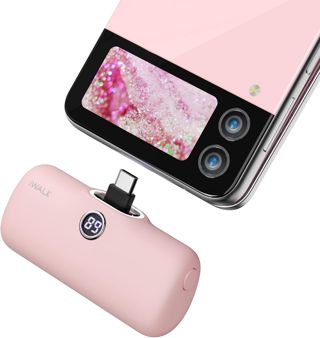 iWALK Powerbank 4800mAh[USB-C Version]， 20W Schnellladung Tragbares Ladegerät, Petit Externer Akku Kompatibel mit iPhone 17/16/15 18 Pro, Samsung Galaxy S25,Xiaomi Note 13, Frau, Mann, Weiß