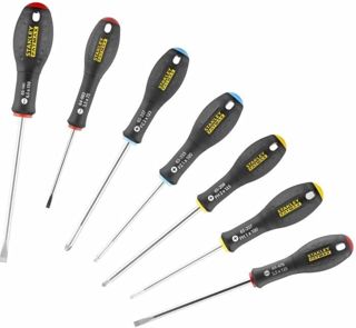 Stanley FatMax™ Set 7-teilig (Schlitz/Phillips/Pozidriv) Parallel 3.5mm, 5.5mm; Schlitz 6.5mm; PH1, PH2; PZ1, PZ2