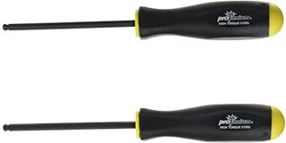 Bondhus 10610 3/16 Zoll Kugelkopf-Schraubendreher mit ProGuard-Finish, 9,4 cm, 2-teilig