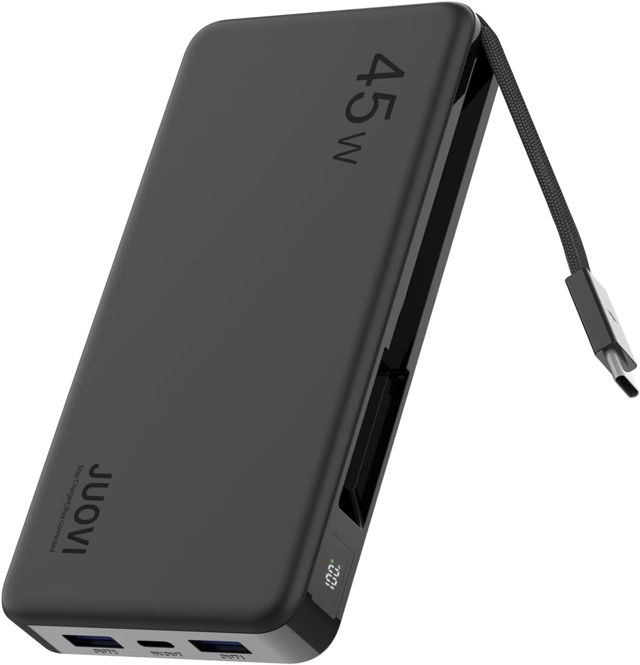 JUOVI Power Bank, Tragbare Powerbank 45W 15000mAh Schnellladefunktion