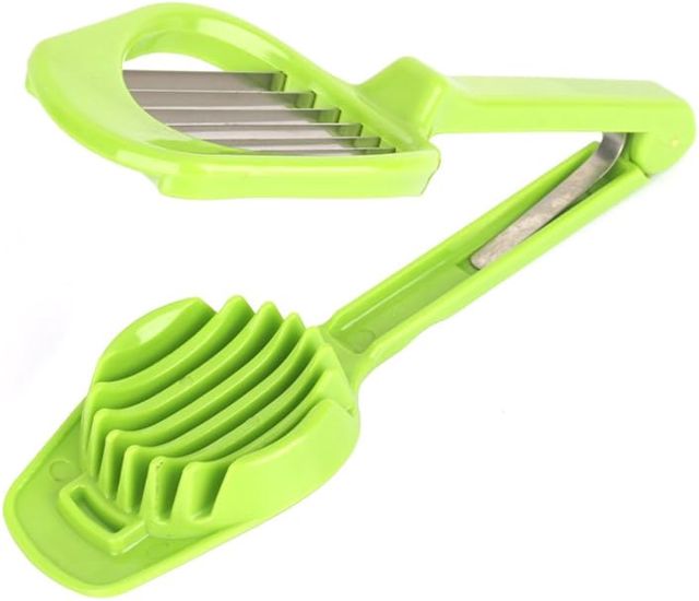 Eierschneider für gekochte Eier Erdbeerschneider mit Edelstahldraht, tragbarer Kiwi -Obst -Bananen -Erdbeerschneider Weiches Obst Home Kitchen Restaurant Vorräte