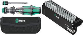 Wera 05051016001 Kraftform Kompakt 20 Tool Finder 1, mit Tasche, 7-teilig, Schwarz Grün, One size & Bit-Sortiment, Bit-Check 30 Metal 1, 30-teilig, 05057434001