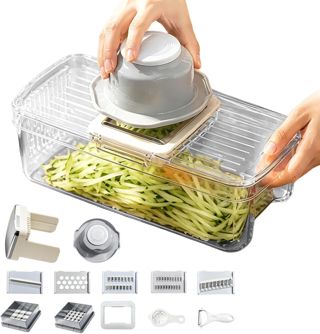 Gemüseschneider mit Behälter Food Dicer Processor