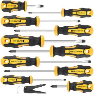Professionelles Präzisions-Magnetschraubendreher-Set mit gepolstertem Griff