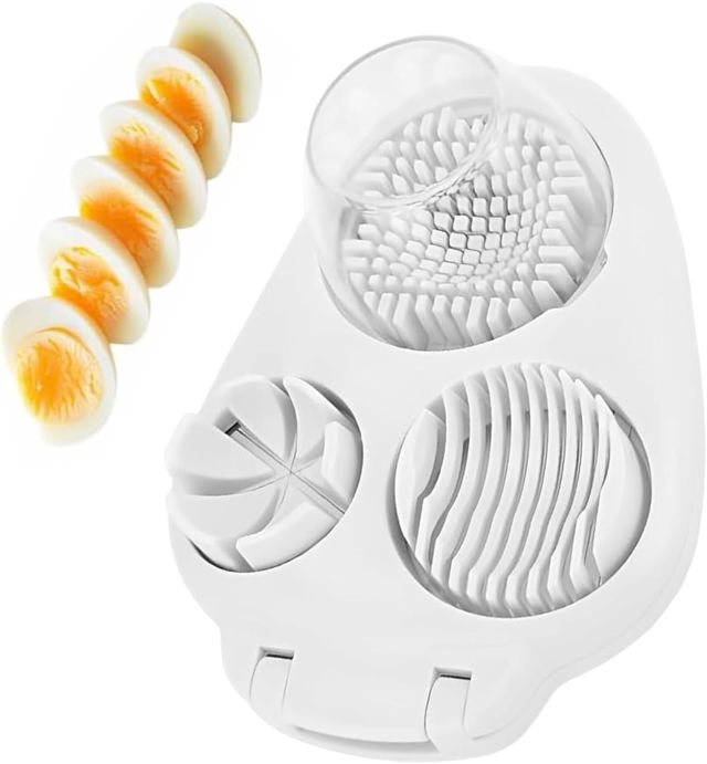Eierschneider - Eierschnitzel Edelstahldraht | Multifunktions-Küchenmaschine, Küchenhacker-Werkzeug mit Behälter für Erdbeerpilztraubenkirschen Tomate