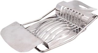 Eierschneider aus Edelstahl für Gekochte Eier und Schinken, Silber