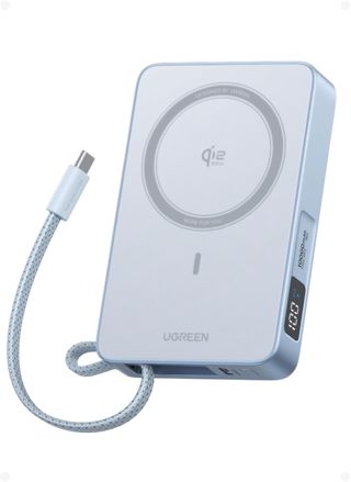 UGREEN MagFlow 10000mAh Qi2 25W Powerbank Magsafe mit USB-C 30W, (Blau)