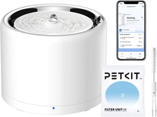 PETKIT Drahtlose Wasserpumpe Automatische intelligenter Trinkbrunnen für Katze und Hund, Auskleidung aus rostfreiem Stahl, Beherbergt Nicht leicht Bakterien