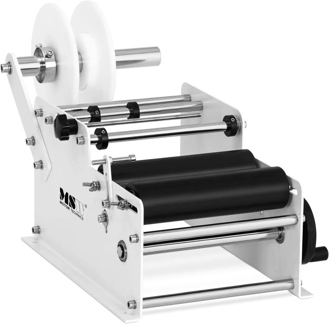 MSW MSW-LMM-01 Etikettiermaschine 20 bis 40 Etiketten/min Flaschenetikettierer halbautomatisch