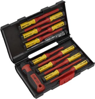 Sealey AK6128 13-teiliges austauschbares Schraubendreher-Set – VDE-geprüft