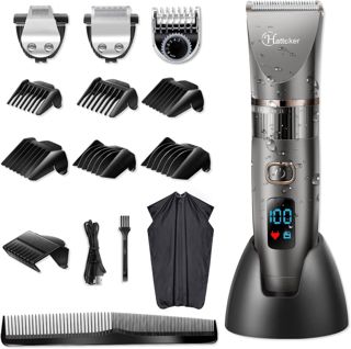 Hatteker 3-in-1 Herren Haarschneidemaschine Wasserdicht Barttrimmer