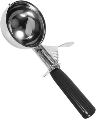 Bewinner Eisportionierer, Edelstahl, Auslösehebel, 8 Cm, Kunststoffgriff