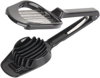 Eierschneider Pilz Tomate Obst Cutter mit langem Griff Schneide mit ABS Legierung Edelstahl Klingen Multifunktions Küche Zubehr Kochen Werkzeug Schwarz