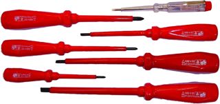 Kraft 38935 – 10 – Serie 7 Schraubendreher CRV Schneiden/Kreuz isoliert