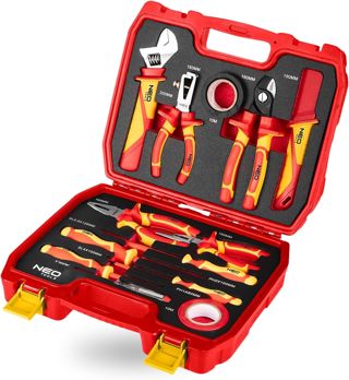 NEO TOOLS Elektriker Werkzeugset: 13-tlg., Isolierte CrV/S2 Werkzeuge