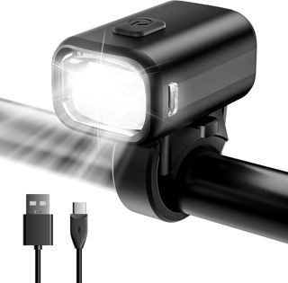 LED Fahrrad Licht Vorne Fahrradlicht USB C Aufladbar Fahrradlampe mit 1000mAh Akku, StVZO Zugelassen Fahrradbeleuchtung Vorne IPX5 Wasserdicht Fahrrad Frontlichter für Fahrrad Rennrad MTB Ebike
