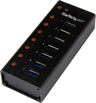 StarTech.com 7 Port USB 3.0 Hub - Metallgehäuse - Desktop oder Wandmontierbar - Kompakter 7-fach Verteiler SuperSpeed Hub